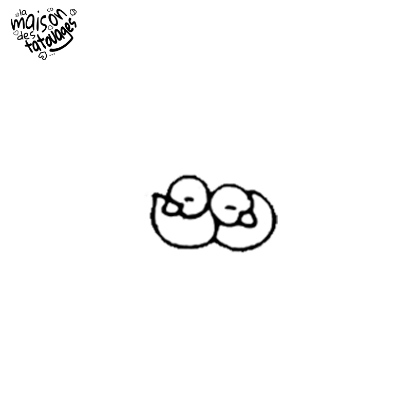 Tatouage éphémère canards