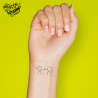 Tatouage éphémère cœur smiley