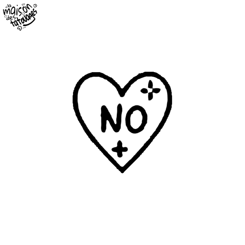 Tatouage éphémère cœur no
