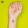 Tatouage éphémère étoile minimaliste