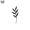 Tatouage éphémère motif feuille minimaliste