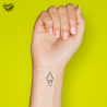 Tatouage éphémère motif glace