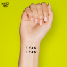 Tatouage éphémère mot : I can