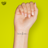 Tatouage éphémère mot : love free