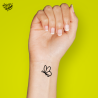 Tatouage éphémère motif papillon