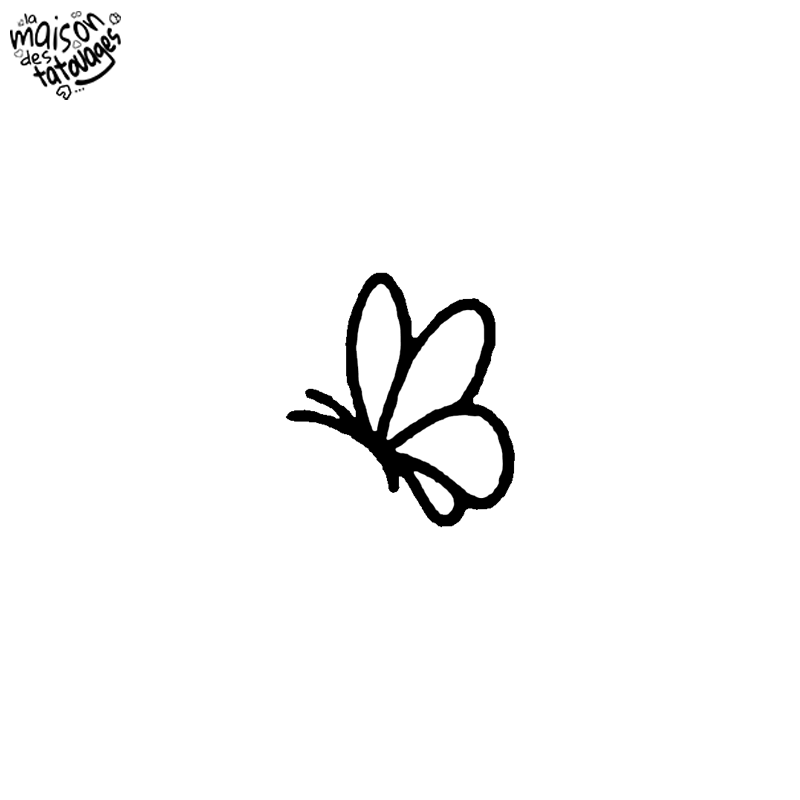 Tatouage éphémère motif papillon