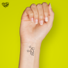 Tatouage éphémère motif feux d'artifice