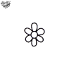 Tatouage éphémère motif pâquerette minimaliste
