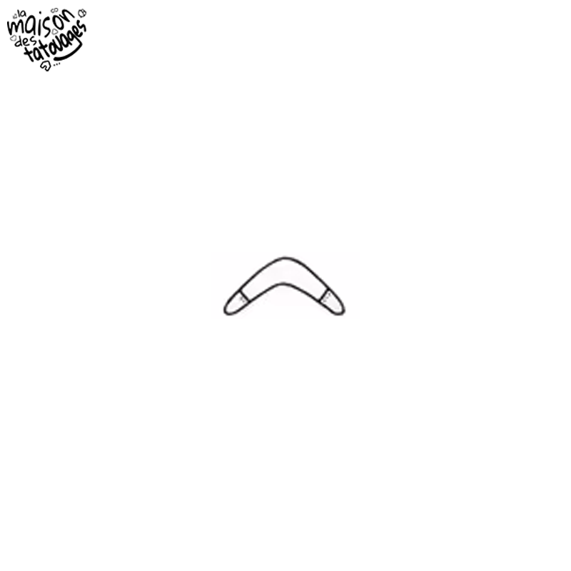 Tatouage éphémère motif boomerang