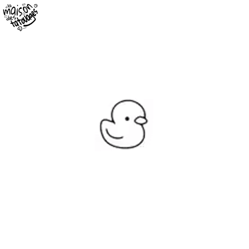 Tatouage éphémère motif petit canard