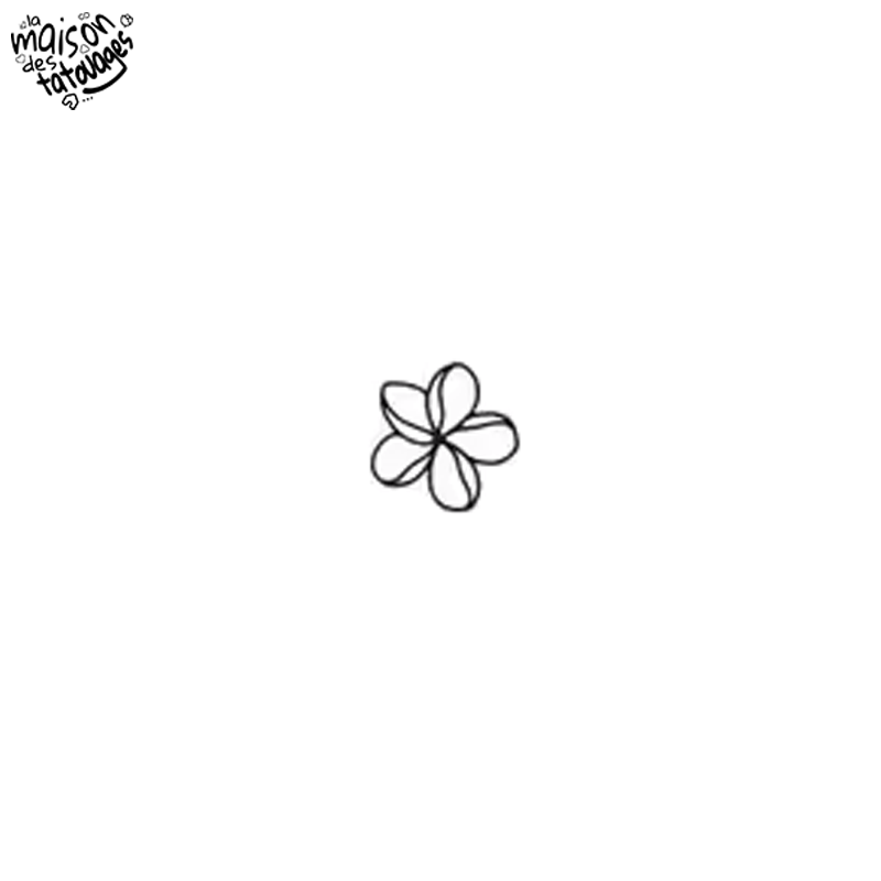 Tatouage éphémère motif fleur haïti