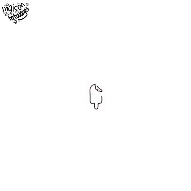 Tatouage éphémère motif glace