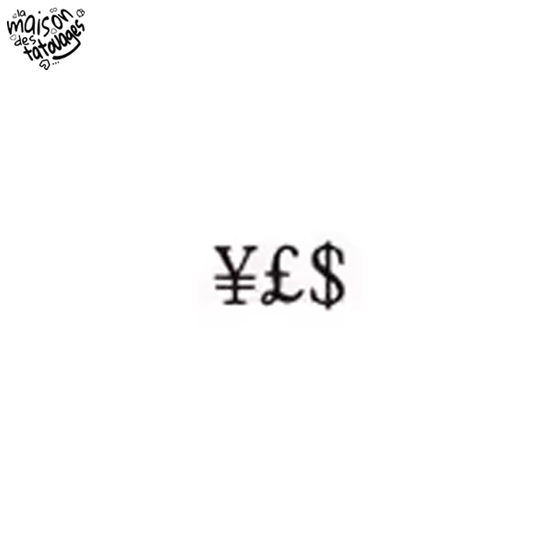 Tatouage éphémère mot : yes