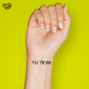 Tatouage éphémère mot : till the end