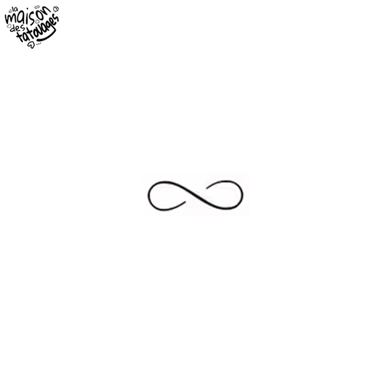 Tatouage éphémère motif infini