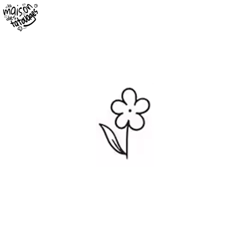 Tatouage éphémère motif fleur