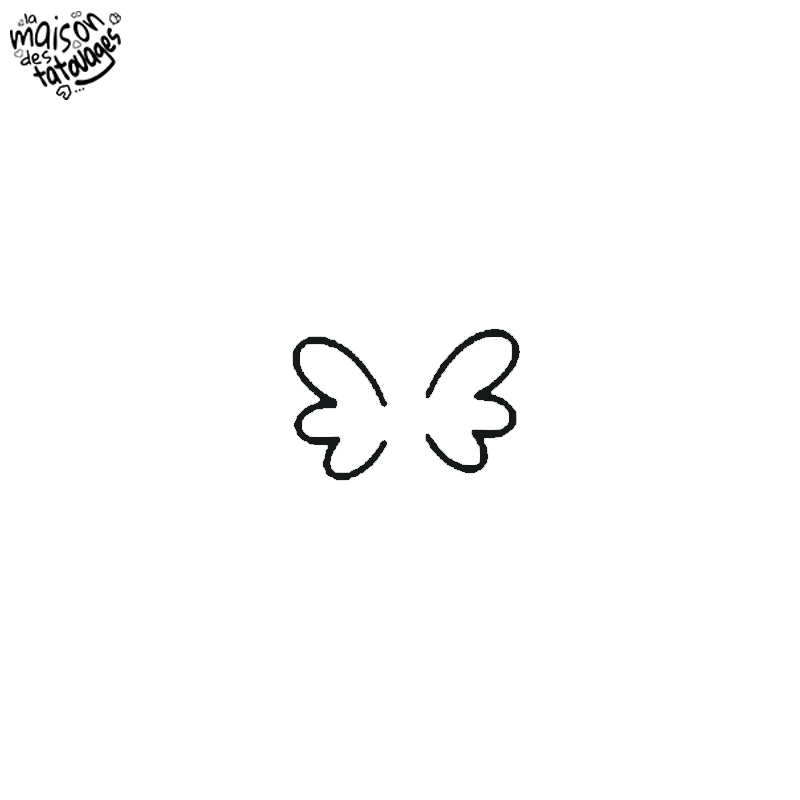 Tatouage éphémère motif ailes de papillon