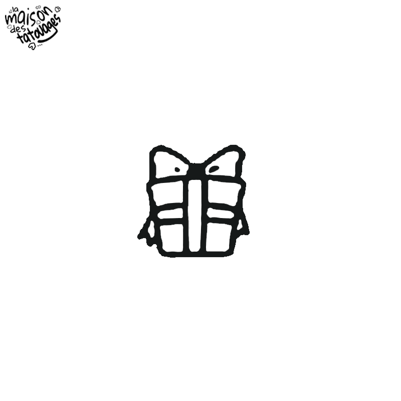 Tatouage éphémère motif petit cadeau