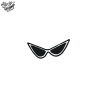 Tatouage éphémère motif lunettes rétro