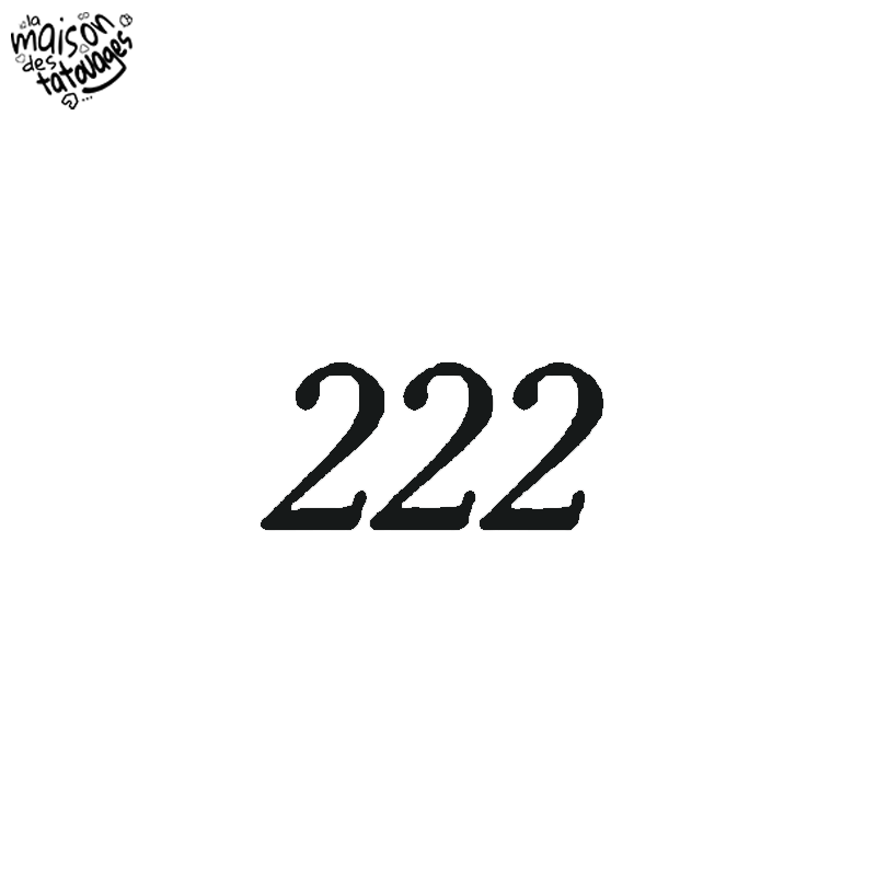 Tatouage éphémère motif : 222