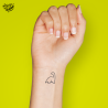 Tatouage éphémère motif dino