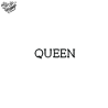 Tatouage éphémère mot : queen