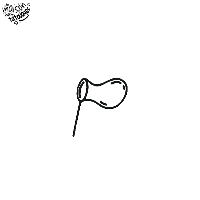 Tatouage éphémère motif souffleur de bulles