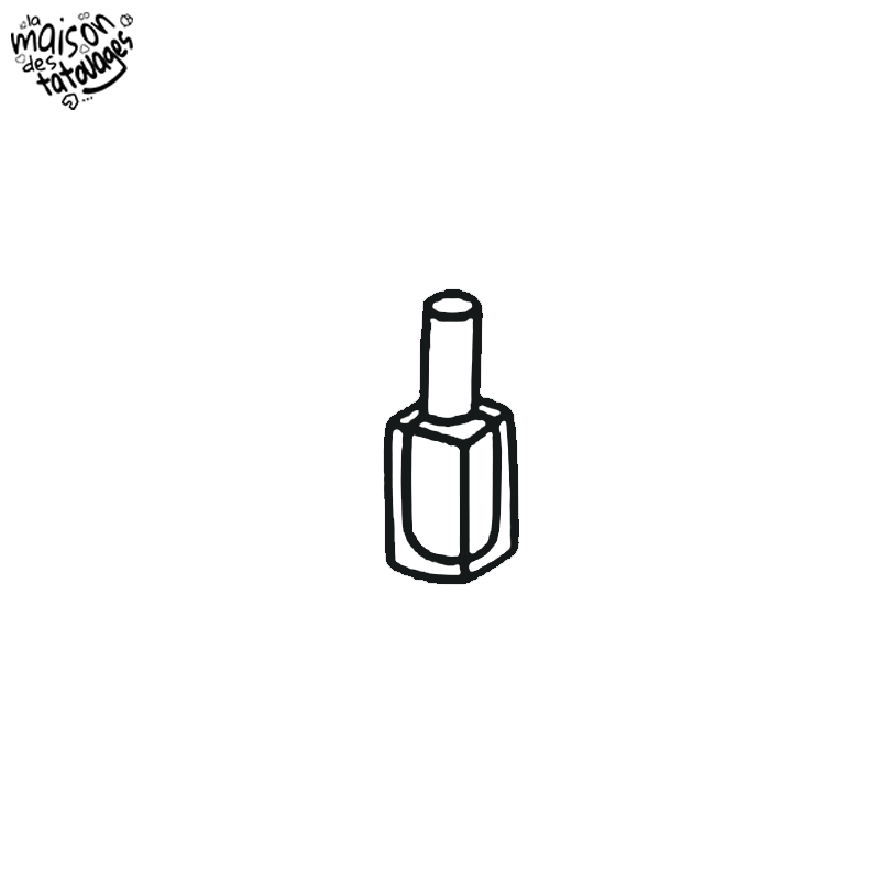 Tatouage éphémère motif vernis
