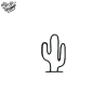 Tatouage éphémère motif petit cactus