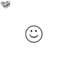 Tatouage éphémère motif smiley content