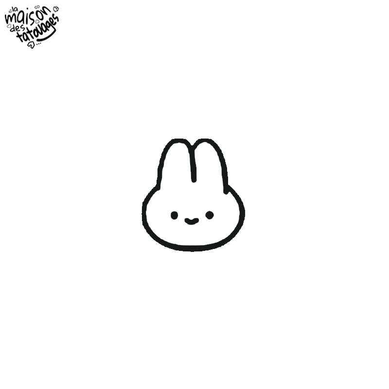Tatouage éphémère motif lapin