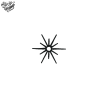 Tatouage éphémère motif étoile scintillante