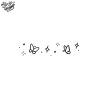 Tatouage éphémère motif papillon et poussière d'étoiles