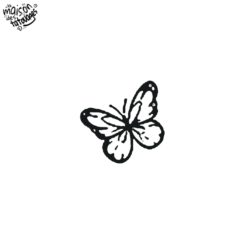 Tatouage éphémère motif papillon élégant