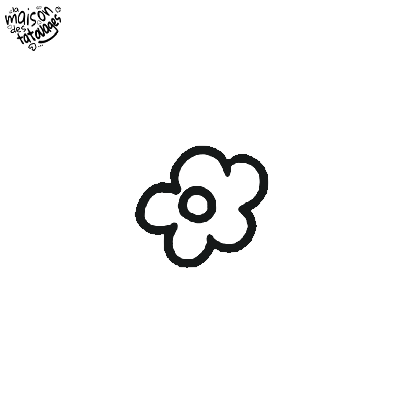 Tatouage éphémère motif mini fleur