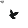 Tatouage éphémère motif oiseau noir